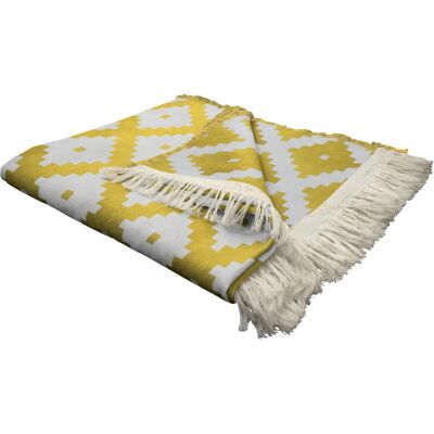 Adam Marokkanischer Shiraz Plaid - 145x190cm - Baumwolle Adam Marokkanischer Shiraz Plaid - 145x190cm - Baumwolle