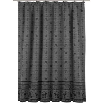 WIRTH Romo Vorhang - Grau, 120x65cm, Jacquard, Baumwolle & Polyester WIRTH Romo Vorhang - Grau, 120x65cm, Jacquard, Baumwolle & Polyester