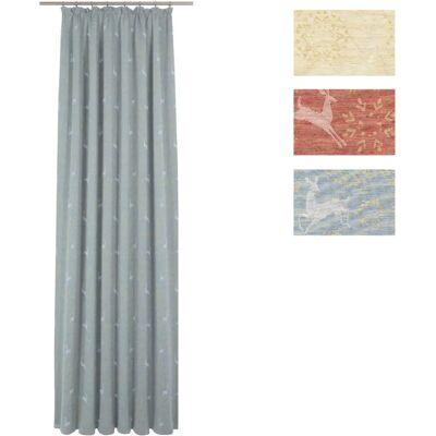 WIRTH Swift Gardine - Blau, Jacquard, 65x120cm - Vorhang WIRTH Swift Gardine - Blau, Jacquard, 65x120cm - Vorhang