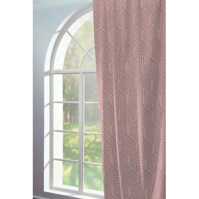 Adam Easy Diamond Lila Falten Jacquard Vorhang - Vorhang Adam Easy Diamond Lila Falten Jacquard Vorhang - Vorhang