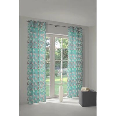 Adam Bio Bel Blaue Jacquard Gardine - Vorhang Adam Bio Bel Blaue Jacquard Gardine - Vorhang