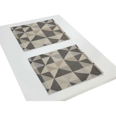 Adam Bio Bel Platzset - Bio Baumwolle, Schwarz, 2er Pack - Platzset Adam Bio Bel Platzset - Bio Baumwolle, Schwarz, 2er Pack - Platzset
