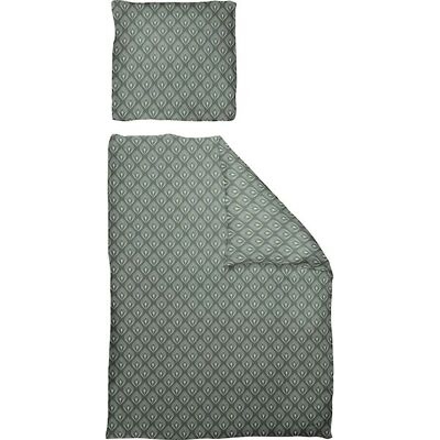 Adam Federn Grün (Blau-Grün) GOTS Bettwäsche-Set - Bett & Kissenbezüge Adam Federn Grün (Blau-Grün) GOTS Bettwäsche-Set - Bett & Kissenbezüge