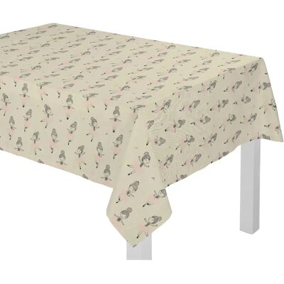 ADAM Ballerina Rosa Bio-Baumwolle Tischdecke - Tischdecken ADAM Ballerina Rosa Bio-Baumwolle Tischdecke - Tischdecken
