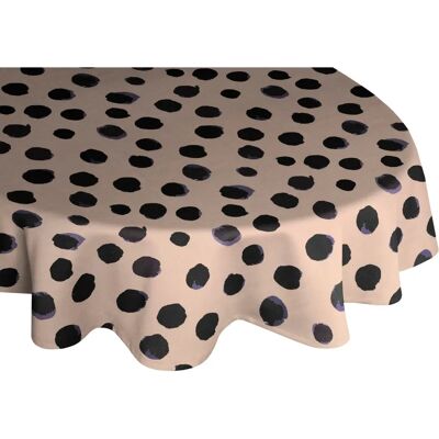 ADAM Dots Bio-Baumwolle Leinen ovale Tischdecke ADAM Dots Bio-Baumwolle Leinen ovale Tischdecke
