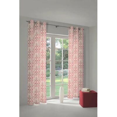 ADAM Wave Bio-Baumwolle Leinen Gardine - Bunt, 145x225cm ADAM Wave Bio-Baumwolle Leinen Gardine - Bunt, 145x225cm