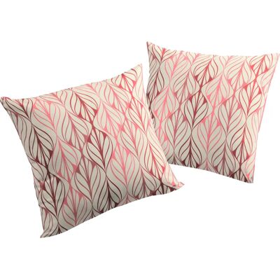 Adam Wellen Dekokissen - 40x60 cm - Rosa & Rot Adam Wellen Dekokissen - 40x60 cm - Rosa & Rot