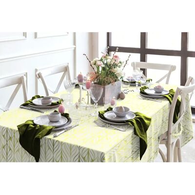 Adam Wave Bio-Baumwolle Leinen Rechteckige Tischdecke Adam Wave Bio-Baumwolle Leinen Rechteckige Tischdecke