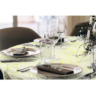 Adam Wave Bio-Baumwolle Leinen Tischdecke - Tischdecke Adam Wave Bio-Baumwolle Leinen Tischdecke - Tischdecke