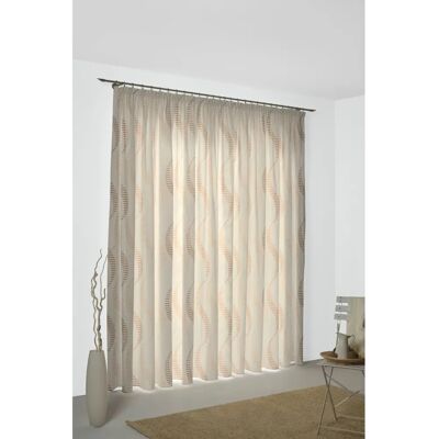 WIRTH Lupara Vorhang - Strapazierfähige Jacquard-Beige Fensterdekoration WIRTH Lupara Vorhang - Strapazierfähige Jacquard-Beige Fensterdekoration