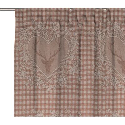 WIRTH Stuben Vorhang - Orange Jacquard 225cm x 132cm WIRTH Stuben Vorhang - Orange Jacquard 225cm x 132cm