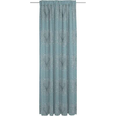 WIRTH Stuben Vorhang Blau 132x255cm Jacquard WIRTH Stuben Vorhang Blau 132x255cm Jacquard