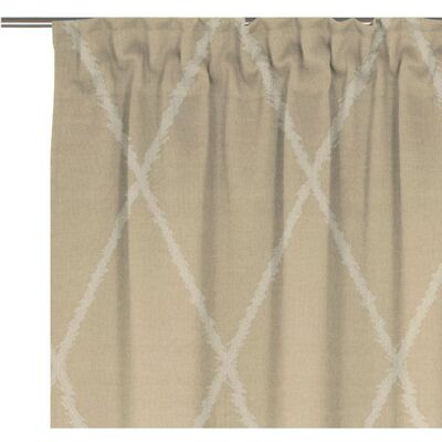 Adam Casket Valdelana Light Bio-Baumwoll-Vorhang - Jacquard, Beige Adam Casket Valdelana Light Bio-Baumwoll-Vorhang - Jacquard, Beige