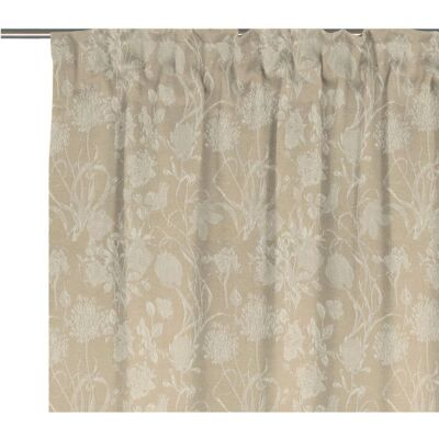 Adam Vorhang Flower Cuvée Light, Bio-Baumwolle, Jacquard, Beige Adam Vorhang Flower Cuvée Light, Bio-Baumwolle, Jacquard, Beige