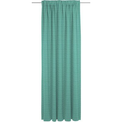 Adam Graphic Ventus Bio-Baumwoll Vorhang - Jacquard, Ösenschal, Blau Adam Graphic Ventus Bio-Baumwoll Vorhang - Jacquard, Ösenschal, Blau