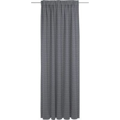 Adam Graphic Ventus light dunkelblauer umweltfreundlicher Baumwollvorhang - Vorhang Adam Graphic Ventus light dunkelblauer umweltfreundlicher Baumwollvorhang - Vorhang