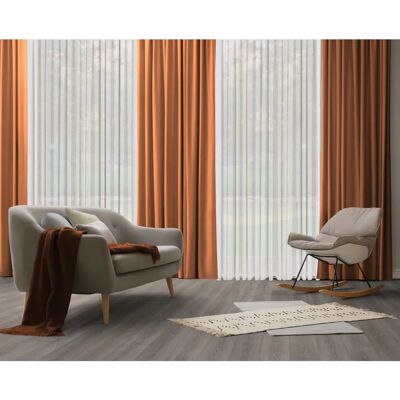 WIRTH Thermovorhang - 255x142cm, Orange (Terra), Multifunktionsband WIRTH Thermovorhang - 255x142cm, Orange (Terra), Multifunktionsband