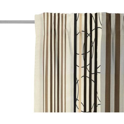 WIRTH Soliera Vorhang - Modernes Design, 245cm, Braun, Polyester WIRTH Soliera Vorhang - Modernes Design, 245cm, Braun, Polyester