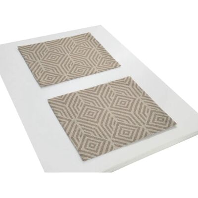 ADAM Easy Diamond Platzset - Bio-Baumwolle - Dunkelbraun ADAM Easy Diamond Platzset - Bio-Baumwolle - Dunkelbraun