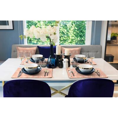 ADAM Retro Floret Orangen Baumwoll Platzset - Platzset ADAM Retro Floret Orangen Baumwoll Platzset - Platzset