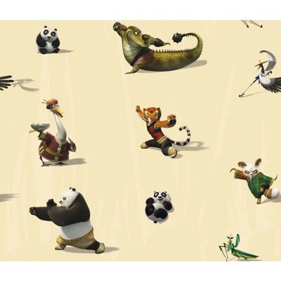 WIRTH Kung Fu Panda Beigegardine - 175cm x 142cm WIRTH Kung Fu Panda Beigegardine - 175cm x 142cm