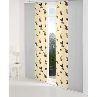 WIRTH 'Kung Fu Panda' Gardine - Beige, 60cm x 225cm, Polyester WIRTH 'Kung Fu Panda' Gardine - Beige, 60cm x 225cm, Polyester