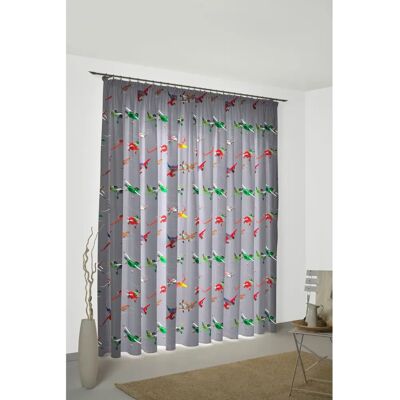 WIRTH 'Planes Action' Gardinen 142x255cm - Vorhang WIRTH 'Planes Action' Gardinen 142x255cm - Vorhang