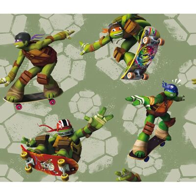 WIRTH Turtles Kinder Gardine - Grün Kinderzimmer WIRTH Turtles Kinder Gardine - Grün Kinderzimmer