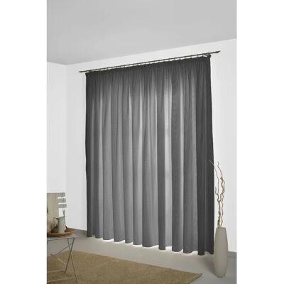 Vorhang WIRTH Neveres Bio-Baumwolle - Anthrazit - 135x145cm Vorhang WIRTH Neveres Bio-Baumwolle - Anthrazit - 135x145cm