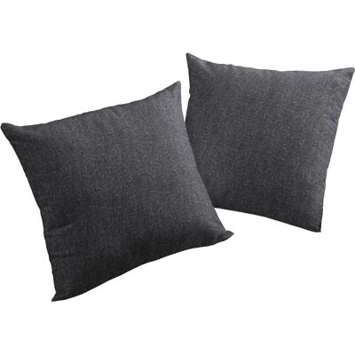 WIRTH Torbole Kissenhülle - Quadrat, Schwarz, 40x40cm - Kissenbezug WIRTH Torbole Kissenhülle - Quadrat, Schwarz, 40x40cm - Kissenbezug