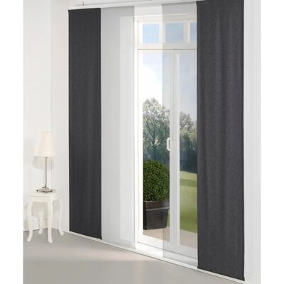 WIRTH Torbole Schwarze 145cm Gardine - Fensterpaneel WIRTH Torbole Schwarze 145cm Gardine - Fensterpaneel