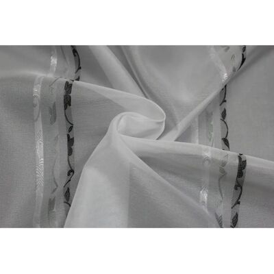 WIRTH Chloé Anpassbare Gardine - Blumenstreifen Stoff WIRTH Chloé Anpassbare Gardine - Blumenstreifen Stoff