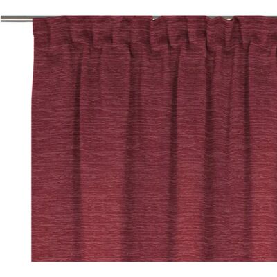 WIRTH Trondheim B Vorhang - 195cm x 132cm, rot, strukturiert, blackout WIRTH Trondheim B Vorhang - 195cm x 132cm, rot, strukturiert, blackout