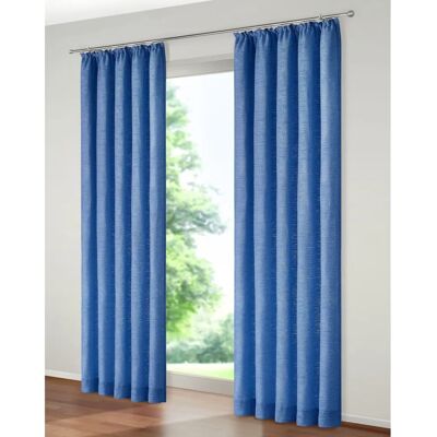 WIRTH Trondheim B Blaue Gardine - Schlafzimmer/Wohnzimmer - 305cm x 132cm WIRTH Trondheim B Blaue Gardine - Schlafzimmer/Wohnzimmer - 305cm x 132cm