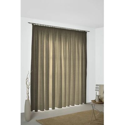 WIRTH Trondheim B Grauer Thermo-Chenille Vorhang - 285cm x 132cm WIRTH Trondheim B Grauer Thermo-Chenille Vorhang - 285cm x 132cm