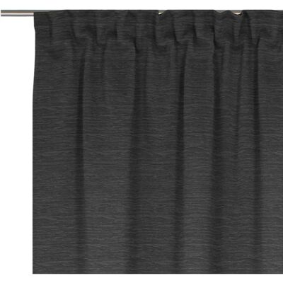 WIRTH Trondheim B Vorhang - 395cm x 132cm, Schwarz, Thermo-Chenille WIRTH Trondheim B Vorhang - 395cm x 132cm, Schwarz, Thermo-Chenille