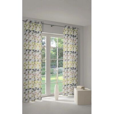 WIRTH Berlare Baumwolle Polyester Grün Vorhang - Gardinen WIRTH Berlare Baumwolle Polyester Grün Vorhang - Gardinen