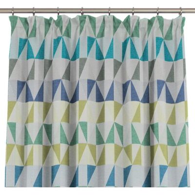WIRTH Berlare Vorhang - 132x225cm, Blau, Jacquard, Maßgeschneidert WIRTH Berlare Vorhang - 132x225cm, Blau, Jacquard, Maßgeschneidert