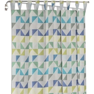 WIRTH Berlare Blaue Jacquard Gardine - Vorhang WIRTH Berlare Blaue Jacquard Gardine - Vorhang