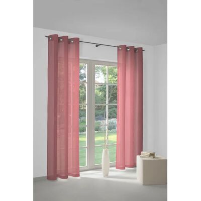 WIRTH Sonntag Vorhang - 142cm x 295cm - Baumwolle-Polyester, Rot WIRTH Sonntag Vorhang - 142cm x 295cm - Baumwolle-Polyester, Rot