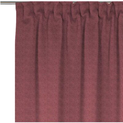 WIRTH Uni Collection Bio-Baumwollvorhang - 142x215cm - Rot - Maßgeschneidert WIRTH Uni Collection Bio-Baumwollvorhang - 142x215cm - Rot - Maßgeschneidert