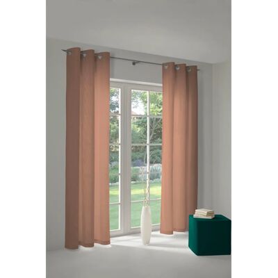 WIRTH Bio-Baumwoll-Vorhang - 142x175cm - Braun - Ösen - Nach Maß WIRTH Bio-Baumwoll-Vorhang - 142x175cm - Braun - Ösen - Nach Maß