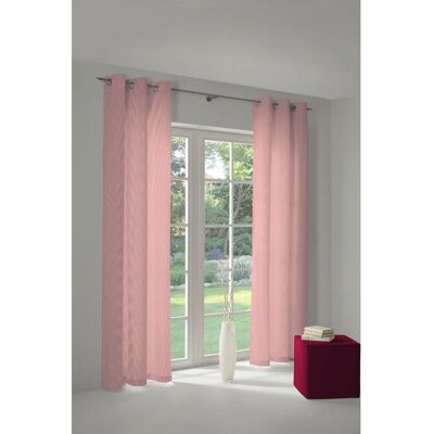 WIRTH Bio-Baumwolle Rose Vorhang - 142x305cm - Uni Collection WIRTH Bio-Baumwolle Rose Vorhang - 142x305cm - Uni Collection
