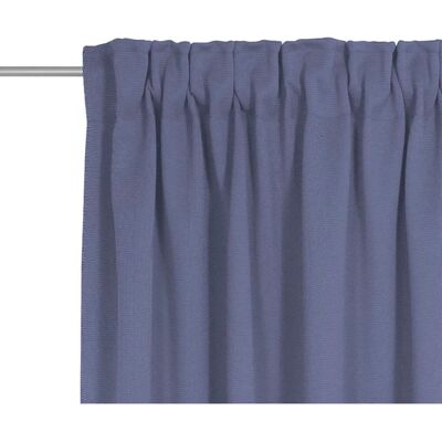 WIRTH Bio-Baumwolle Blaue Maßgardinen - Vorhang Typ WIRTH Bio-Baumwolle Blaue Maßgardinen - Vorhang Typ