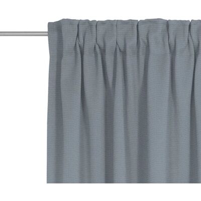 WIRTH Uni Collection light Blaue Bio-Baumwoll Gardine - Vorhang WIRTH Uni Collection light Blaue Bio-Baumwoll Gardine - Vorhang