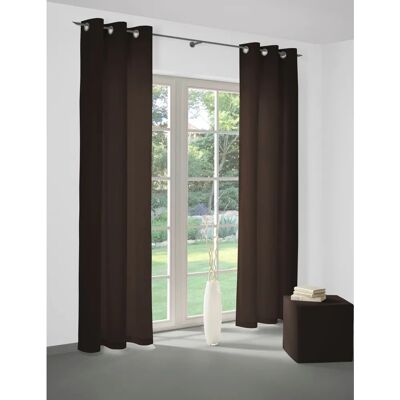 WIRTH Newbury braun Gardinen 405cm, Ösen, Baumwolle - Curtain WIRTH Newbury braun Gardinen 405cm, Ösen, Baumwolle - Curtain