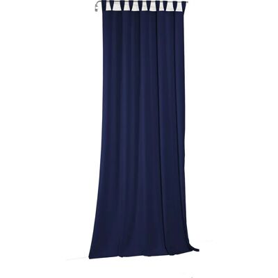 WIRTH Newbury - Blau, 130cm x 395cm, Baumwolle & Polyester, Maßarbeit WIRTH Newbury - Blau, 130cm x 395cm, Baumwolle & Polyester, Maßarbeit