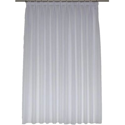 WIRTH Gerty Weiße Gardine - 120cm x 450cm - Klassische halbtransparente Dekoration WIRTH Gerty Weiße Gardine - 120cm x 450cm - Klassische halbtransparente Dekoration