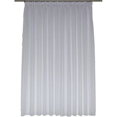 WIRTH Gerty Weiße Gardine 295cm - Fenster Gardine mit Faltenband WIRTH Gerty Weiße Gardine 295cm - Fenster Gardine mit Faltenband
