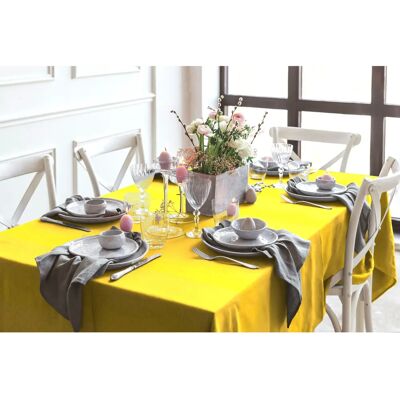 WIRTH Westport Gelb Jacquard Tischdecke - Tischdecke WIRTH Westport Gelb Jacquard Tischdecke - Tischdecke